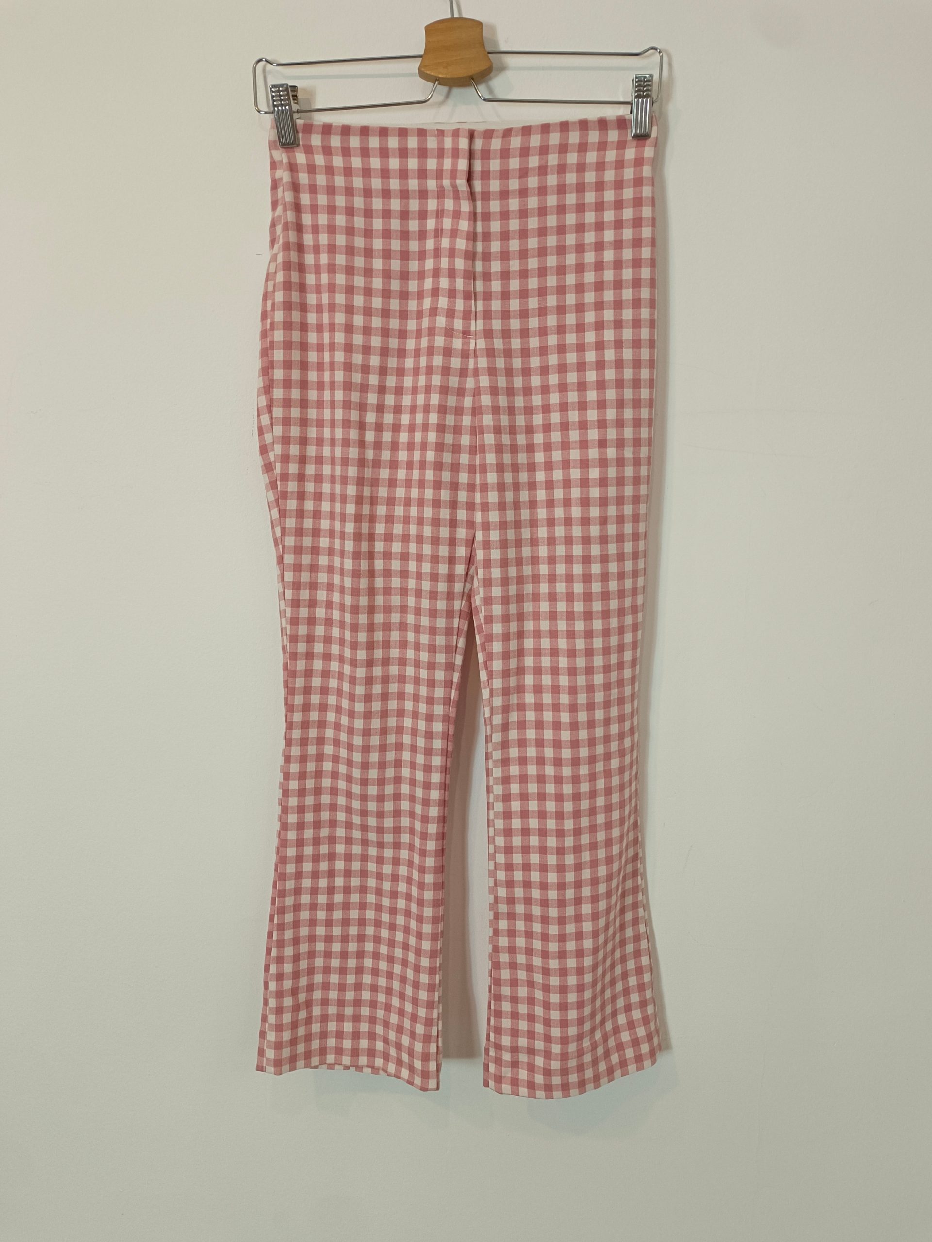 ZARA. Pantalón cuadros vichí T.s