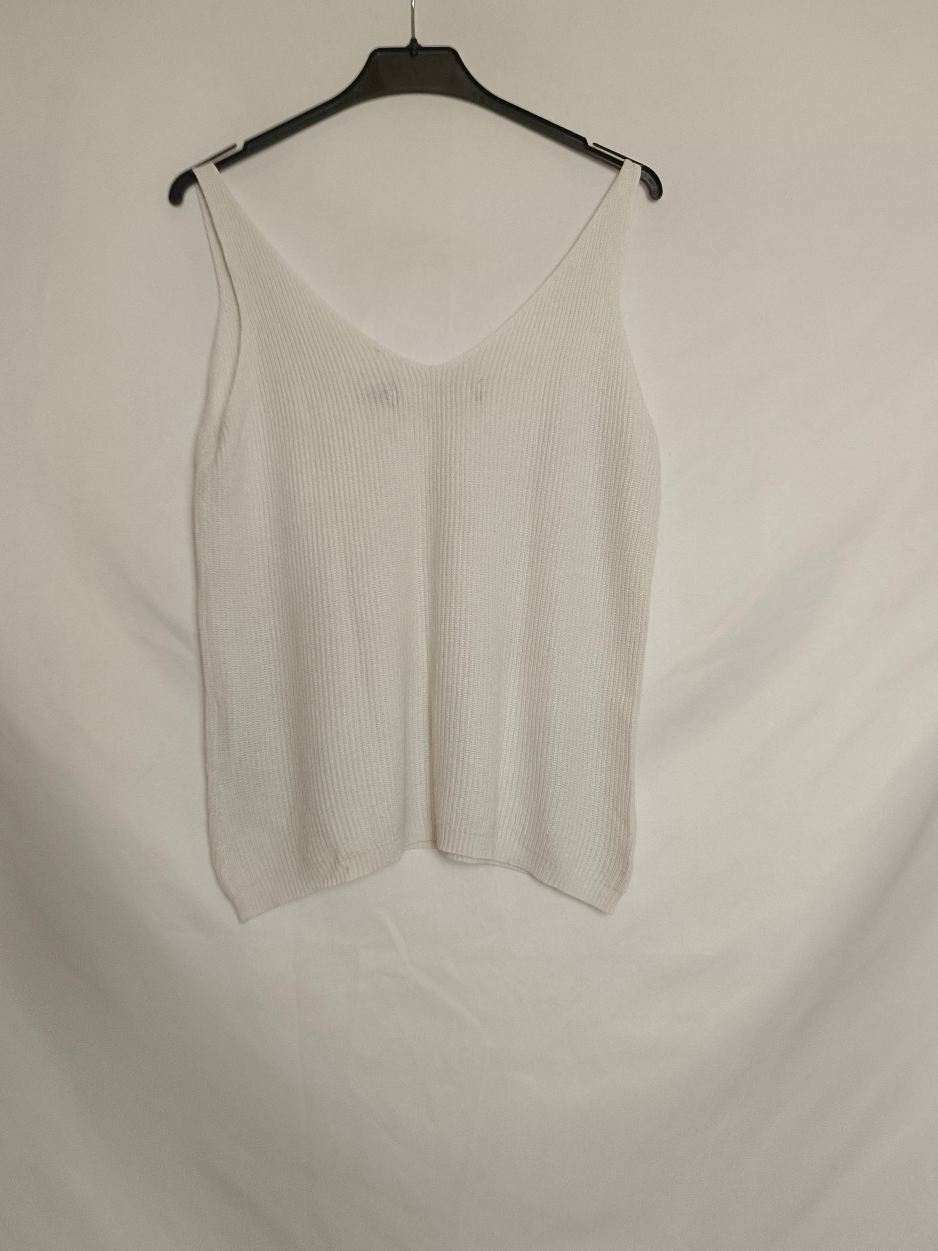 VERO MODA. Top punto beige T.s