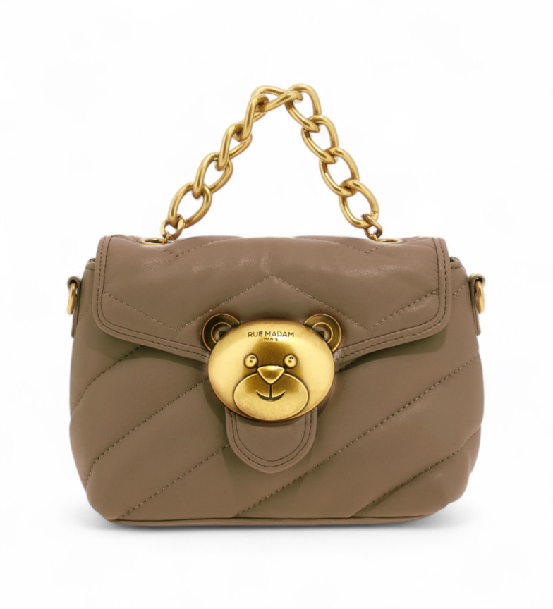 RUE MADAM PARIS Bolso Puffy Shoulder Xs taupe