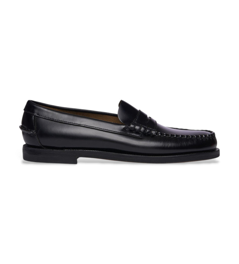 Sebago Mocasines de Piel Clásicos Dan negro