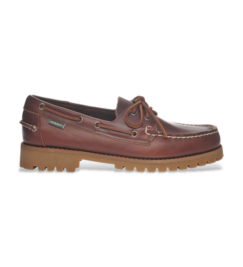 Sebago Náuticos de Piel Ranger Waxy marrón
