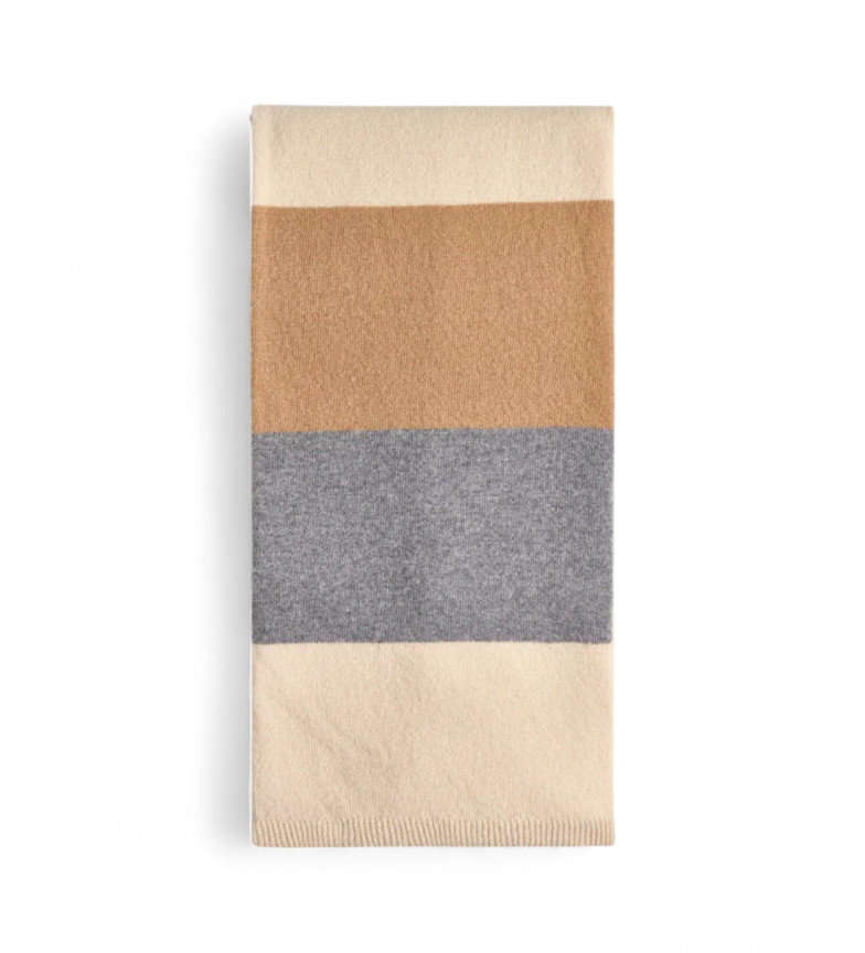 Semicouture Bufanda Linnet beige, gris