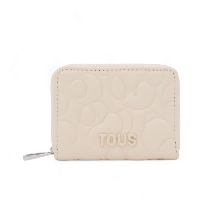 TOUS Monedero de piel Greta beige