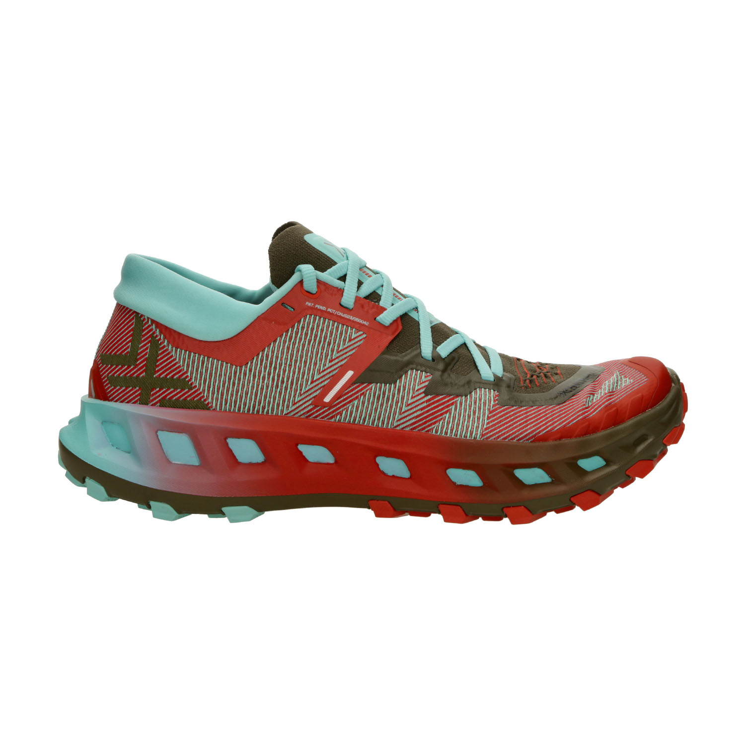 X-Bionic TerraSkin X02 Zapatillas Trail Running Unisex Burnt Red/Aqua/Dark Kaki