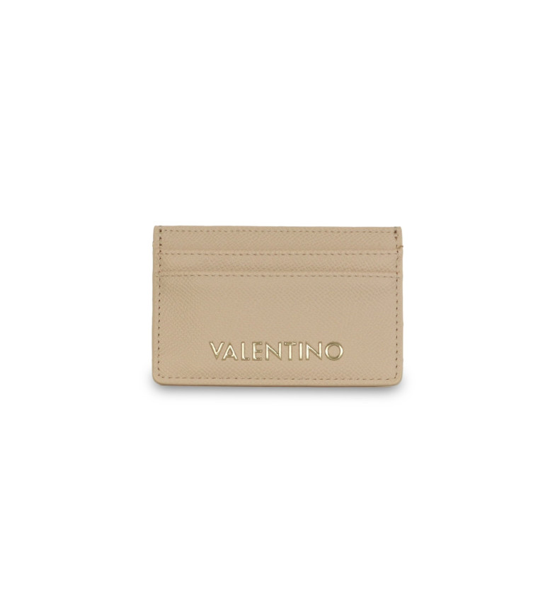 Valentino Tarjetero logotipo beige