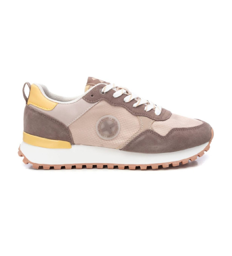 Xti Zapatillas de piel 143594 taupe
